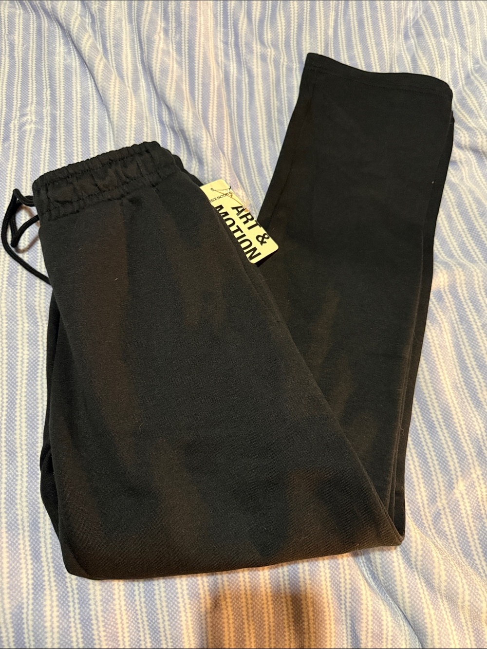 Men's Black Drawstring Jogger Pants